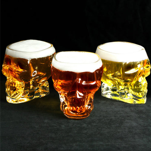 Tiki Mug Skull 1 Glass  - Special Cocktail Porcelain Purpul Shiny - Bartender / Bar Tools - Germany