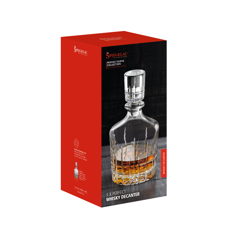 Perfect Serve Whisky Decanter/Carafe Crystal Glass 750 ml