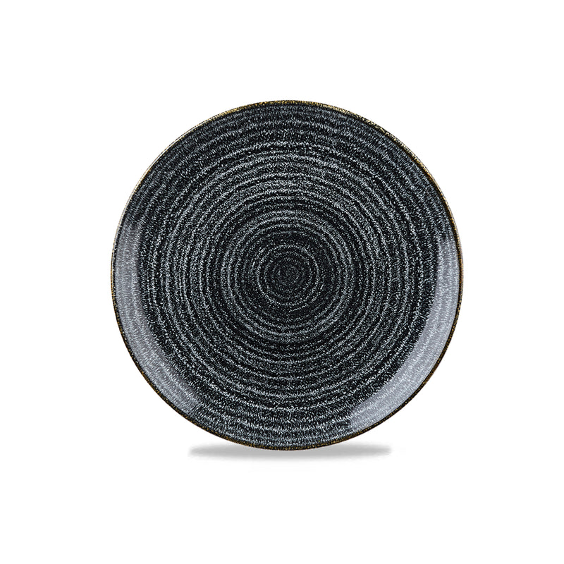 Homespun Coupe Plate 21.7cm - Black