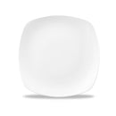 Bamboo Square Plate 25.5cm - White