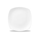 Bamboo Square Plate 22cm - White