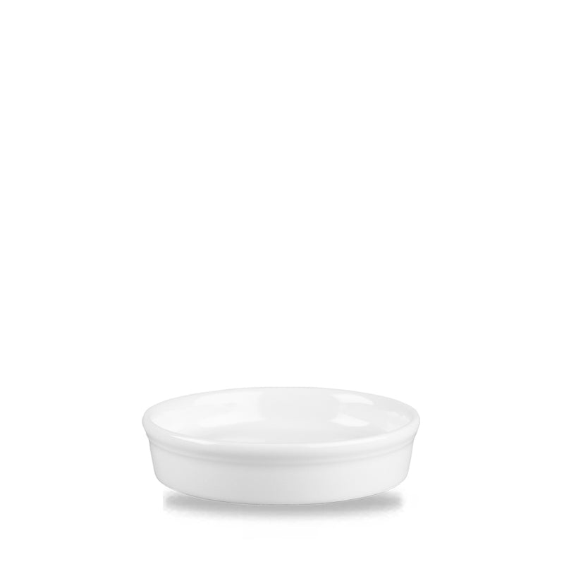 Round Mezze Dish/Cookware - White - Porcelain Oveb Safe - Churchill UK 