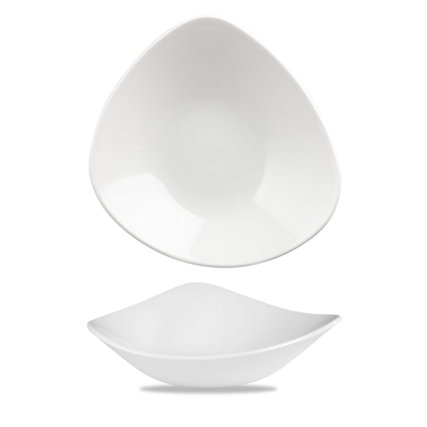 Lotus White Triangle Bowl 600 ml