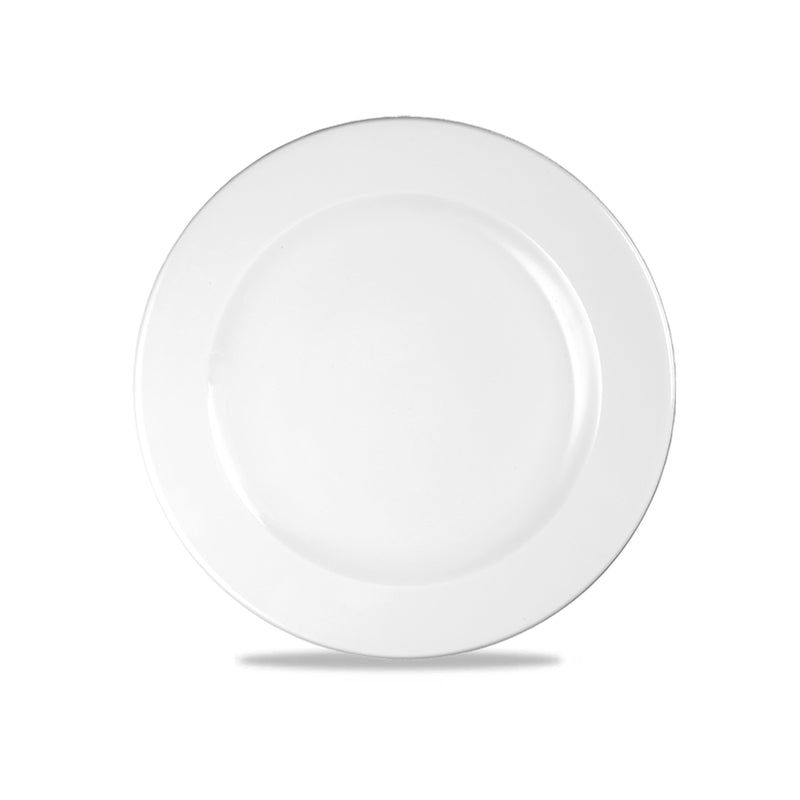 Profile Rimmed Plate 21cm - White