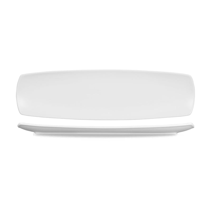 Menu porcelain Platter 35.5x14.2cm - White