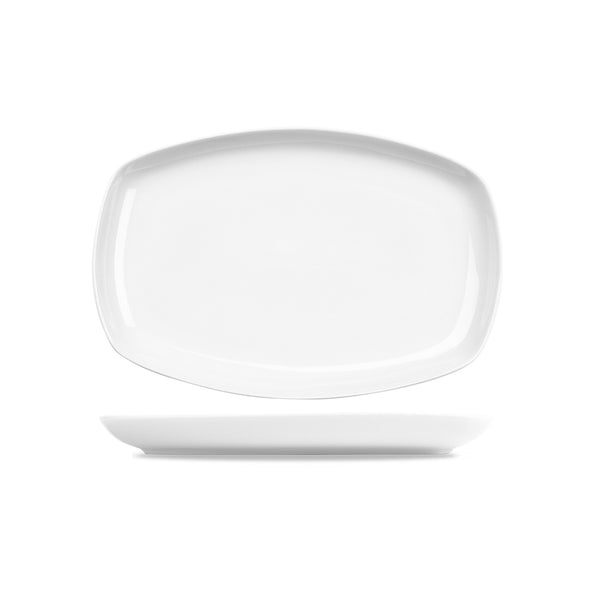 Menu porcelain Platter 30.5x20cm - White