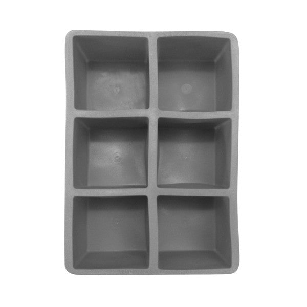 XXL Grey Ice Mold Cube Makes 6 Cubes 5 cm Each