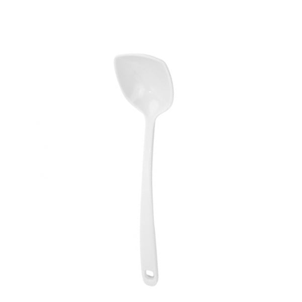 Melamine Solid Spoon 31cm - White
