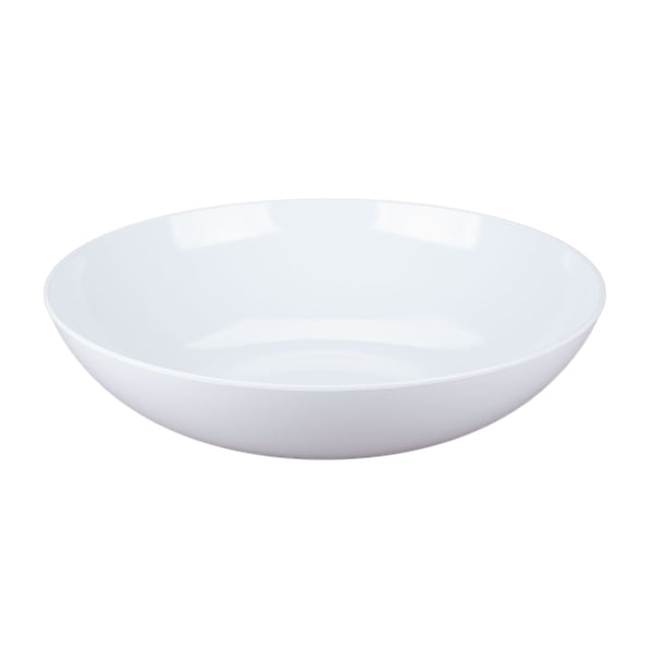 Round Melamine Display Bowl 45cm - White