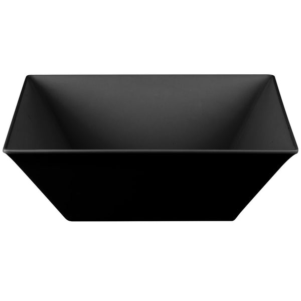 Square Melamine Deep Bowl 45cm - Black