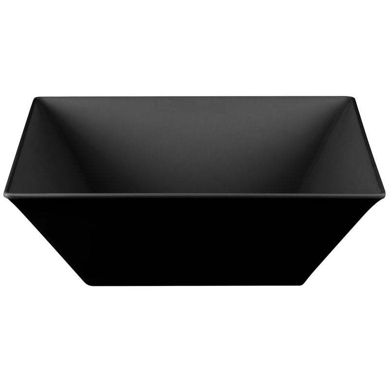 Square Melamine Deep Bowl 45cm - Black