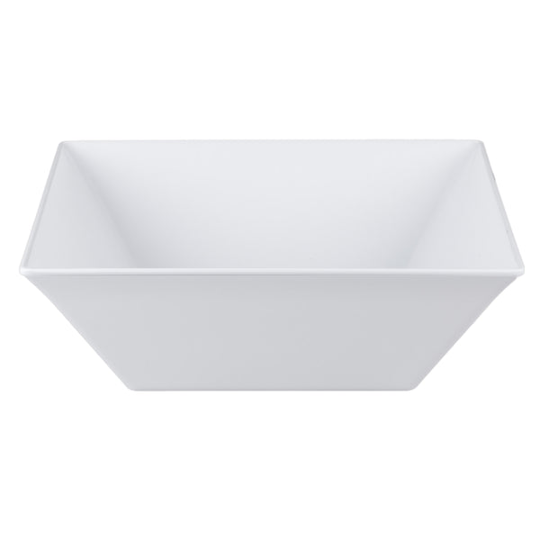 Square Melamine Deep Bowl 45cm - White