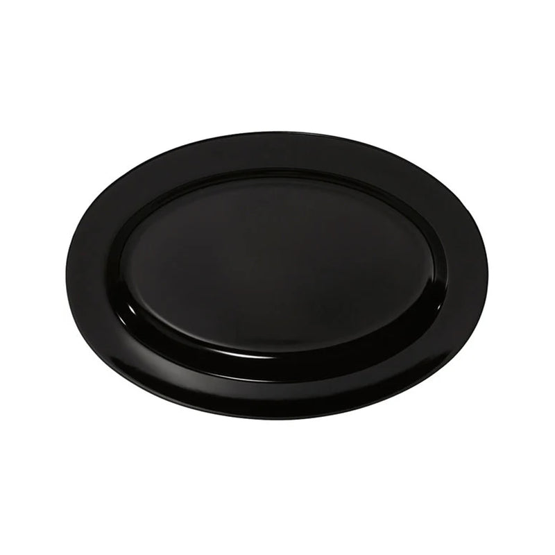 Oval Melamine Platter 46x21cm - Black