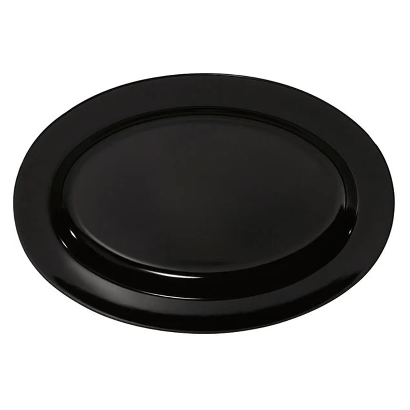 Oval Melamine Platter 53x38cm - Black