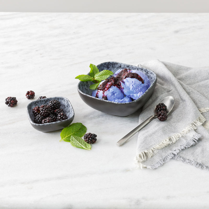 Glacier Square Bowl 600ml - Grey