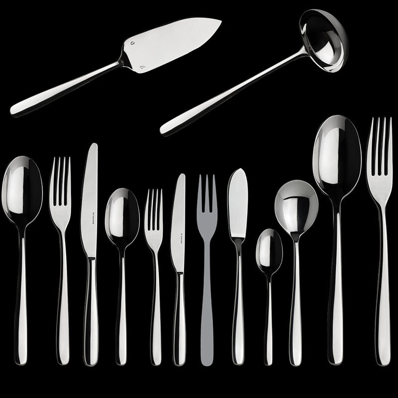 CHILLOUT Cutlery Set of 124 pieces - Stainless Steel Mirror