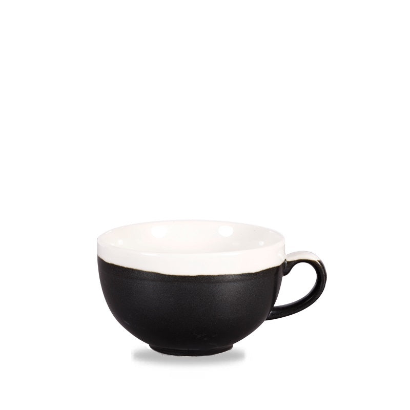 Monochrome Onyx Black Cappuccino Cup 340ml