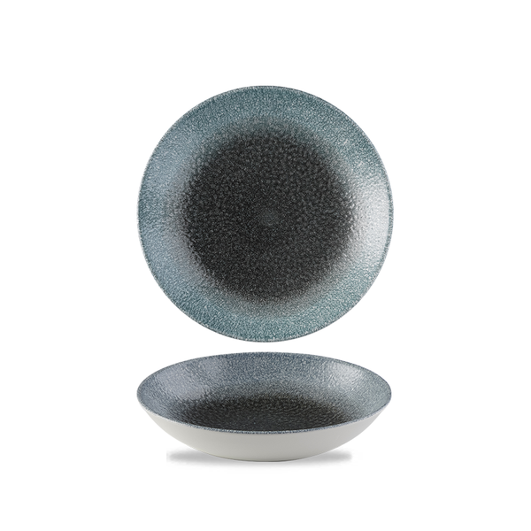 Studio Prints Raku Duo Topaz-Quartz Coupe Bowls 113.6cl