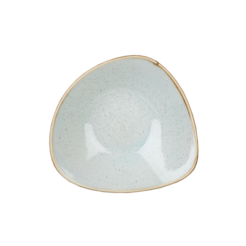 Stonecast Triangle Bowl, Duck Egg Blue 23.5 cm