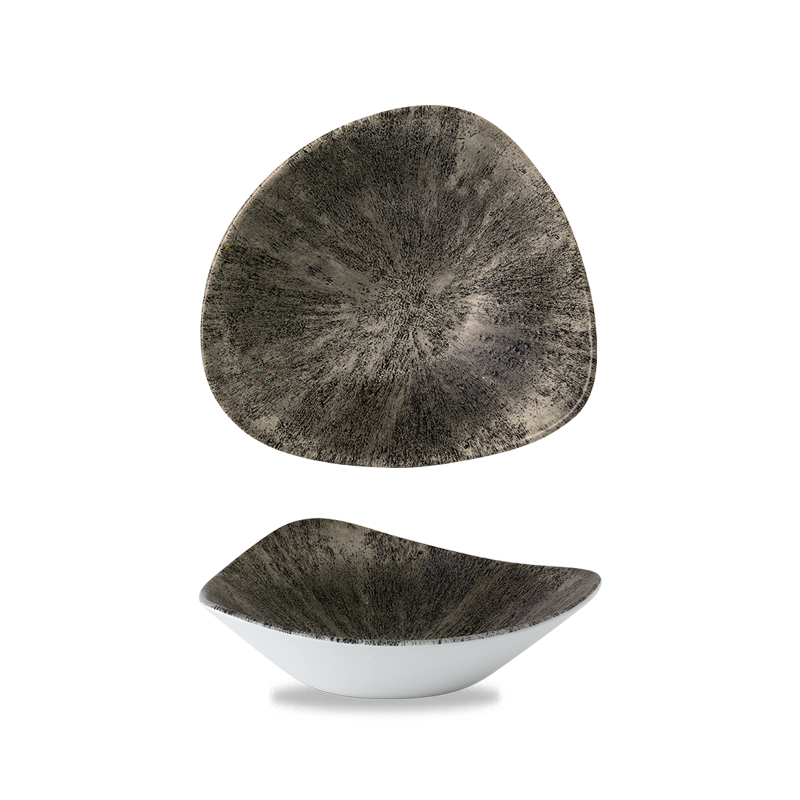 Studio Prints Stone Quartz Black Triangle Bowl 60 cl