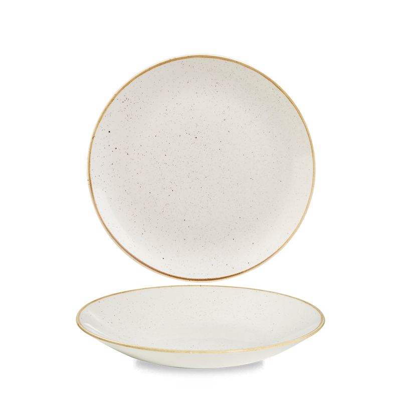 Stonecast Barley White Deep Coupe Plate 22.5 cm