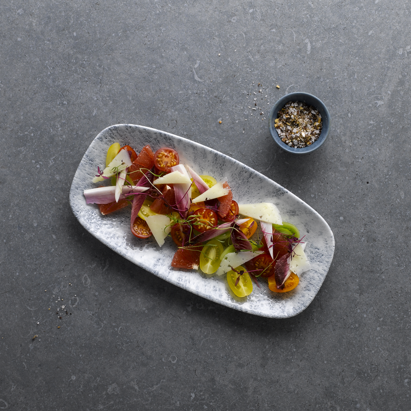 Studio Prints Stone Pearl Grey Chefs’ Oblong Plates 35.5 x 18.9 cm