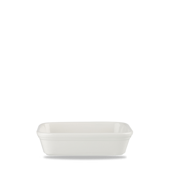 Cookware White Shallow Rectangular Dish, 15.5 x 11.5 cm