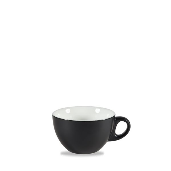 Menu Shades Beverage Ash Black Cappucino Cup / Saucer