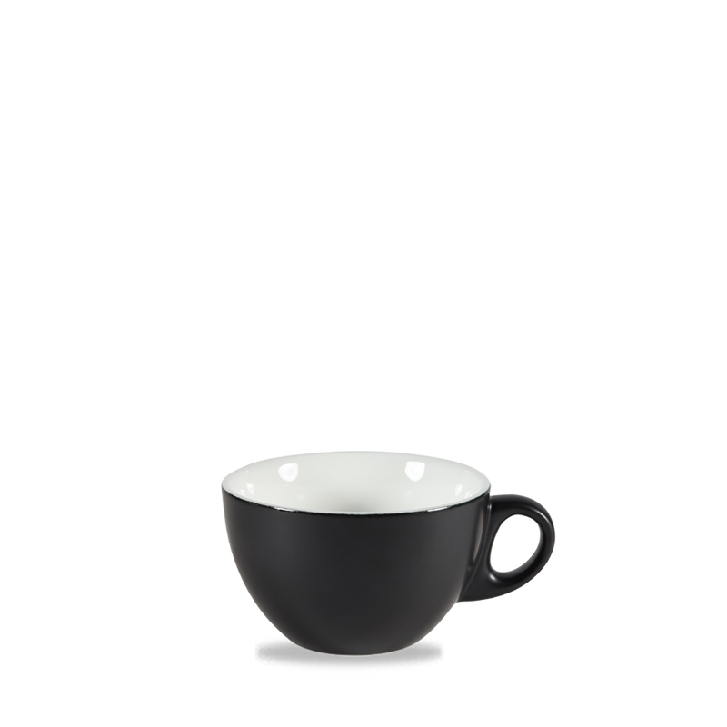 Menu Shades Beverage Ash Black Cappucino Cup / Saucer