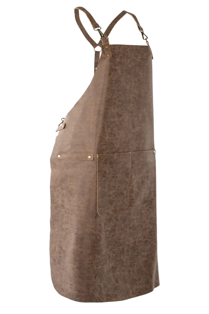 TRUMAN Vegan Leather Apron (Sling Back Barber Style), 64 x 85 cm