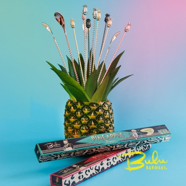 Cocktail Barspoon Pineapple Copper Plated 33.5cm