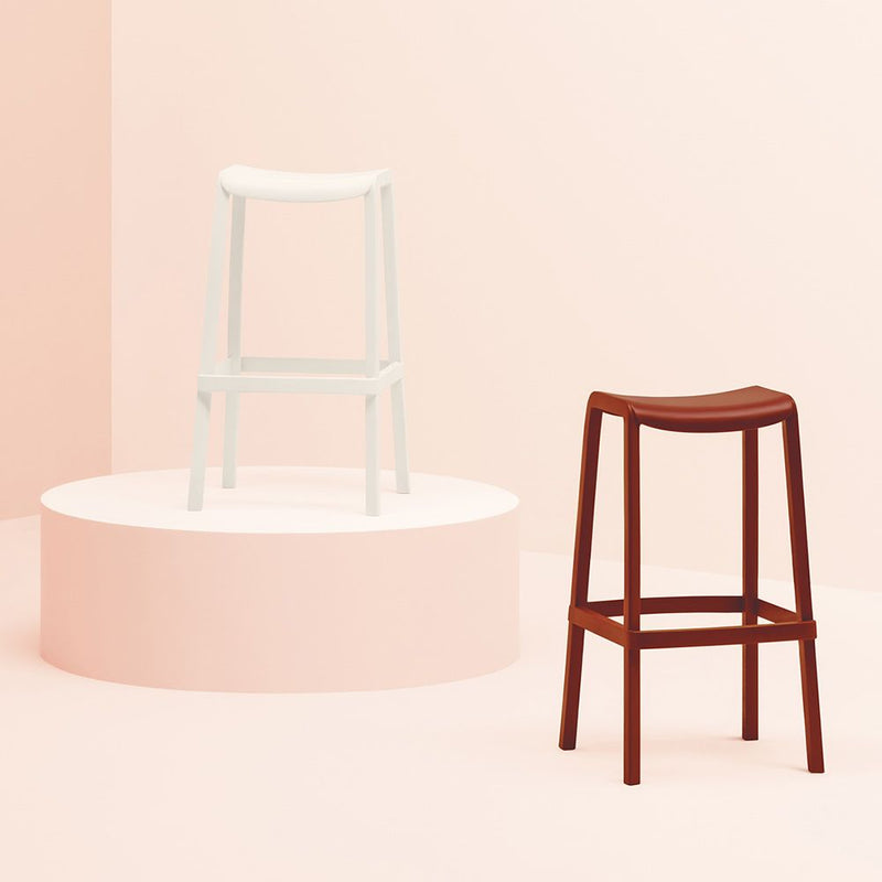 Dome Bar Stool, 65 cm, White (Only Available For Lebanon)