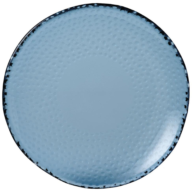 Isla Organic Glass Blue Plate 22.5cm