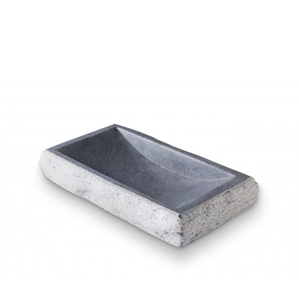 Granite Double Face Plate 22x12cm - Gray