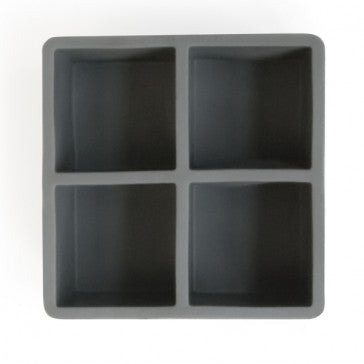 Square Ice Cube Tray - Rubber Gray
