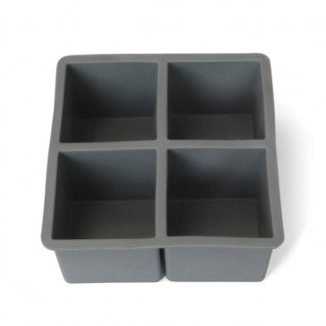 Square Ice Cube Tray - Rubber Gray