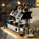 Monochrome Sapphire Blue Espresso Cup / Mist Blue Saucer