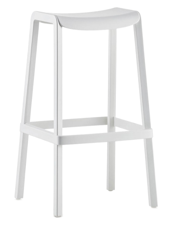 Dome Bar Stool, 65 cm, White (Only Available For Lebanon)